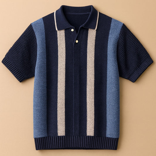 URA-MIYABI 25 knitted polo shirt