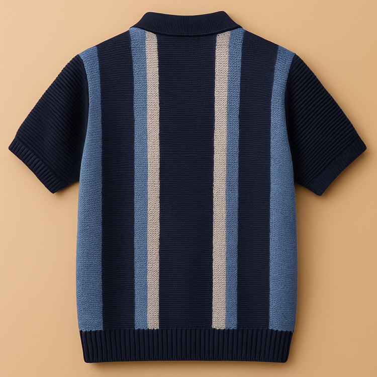 URA-MIYABI 25 knitted polo shirt