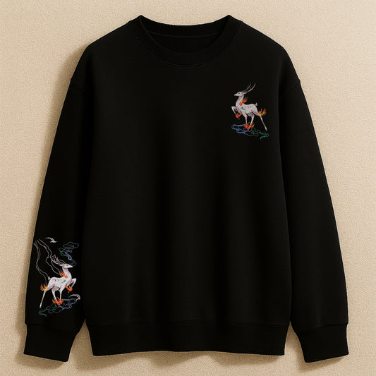URA-MIYABI 3 Qilin Noir Sweatshirt