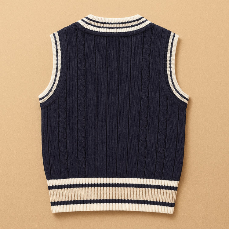 URA-MIYABI 9 cable knit Sweater Vest