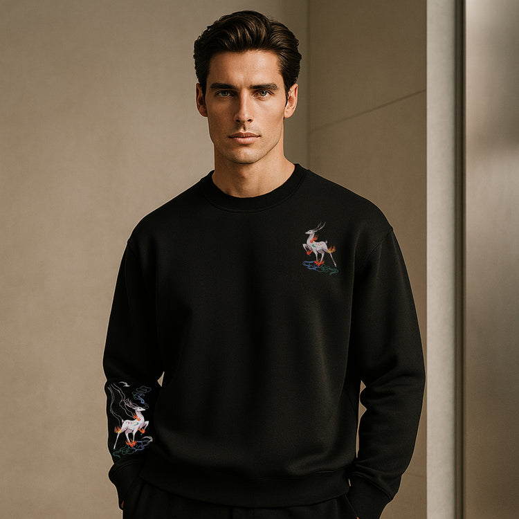 URA-MIYABI 3 Qilin Noir Sweatshirt